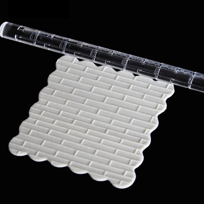 Rouleau à pâtisserie en acrylique de haute qualité Rouleau à pâtisserie Rouleau à fondant Pâte à modeler DIY Gâteau 12# white