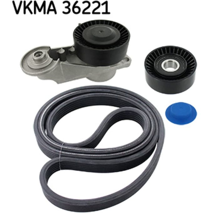 Poly V-riemset (met poelies) SKF VKMA 36221