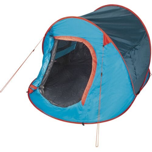 Rocktrail 2-persoons pop-up tent (Blauw/oranje)