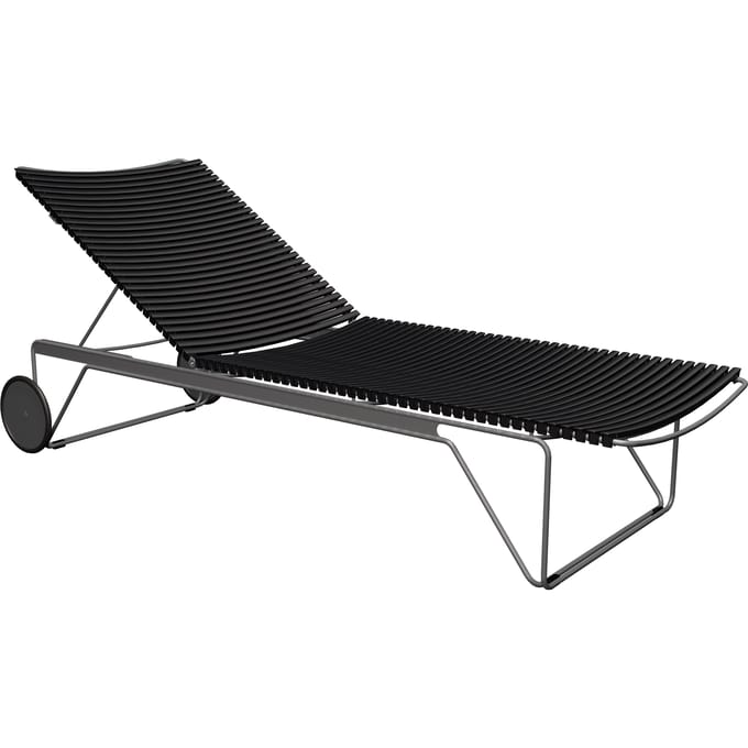 HOUE CLICK Verstelbare chaise longue - zwart