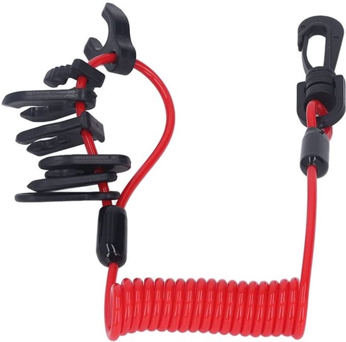 Allecto - Buitenboordmotor Switch - Veiligheidskoord - Waterdicht Pu