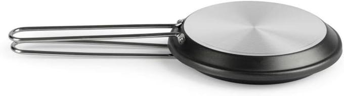 Omeletpan - Koekenpan - Omeletten Maken - Antiaanbaklaag - 18 cm - Grijs metallic