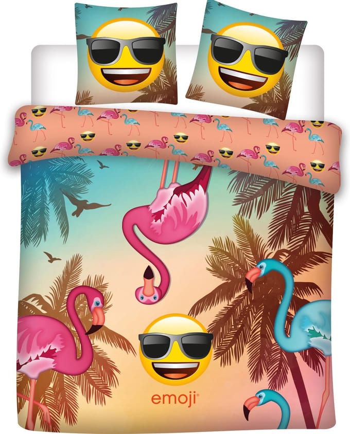 Flamingo - Dekbedovertrek - Lits Jumeaux - 240 x 220 cm - Multi