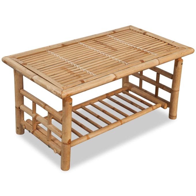 vidaXL - Salontafel - bamboe - 90x50x45 - cm