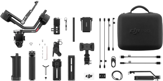 DJI RS 4 Pro - Gimbal - Combo - Extra accessoires & opbergtas