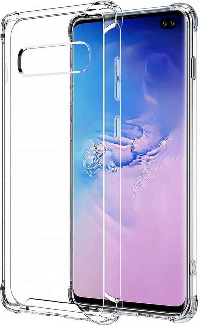 Hoesje geschikt voor Samsung Galaxy S10 Plus - Back Cover Transparant Shockproof