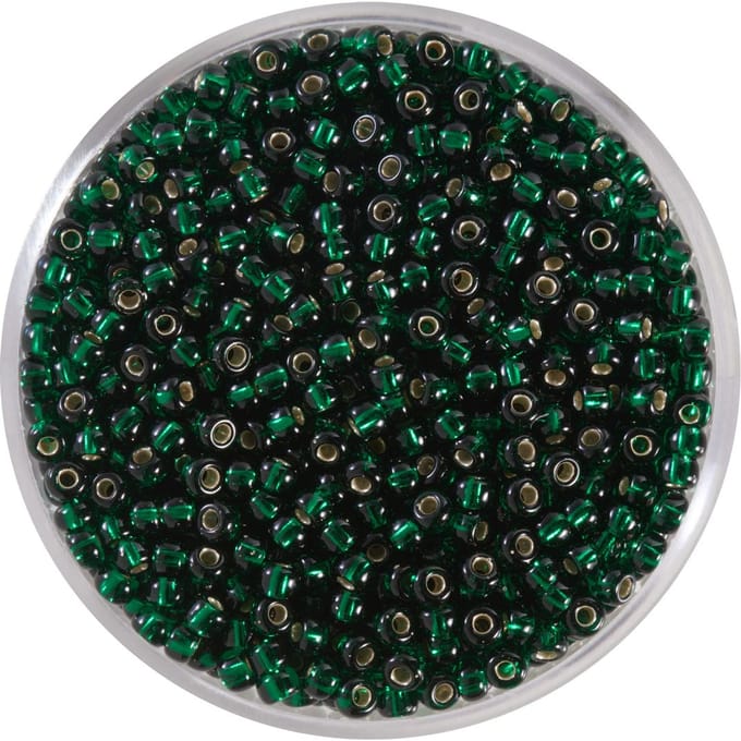 9660-634 Jap. Miyukirocailles - 2,2mm - silverlined emerald - 12 gram