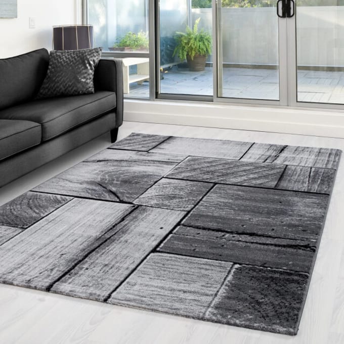 Muratap Parma design vloerkleed / grijs laagpolig- 160x230 cm