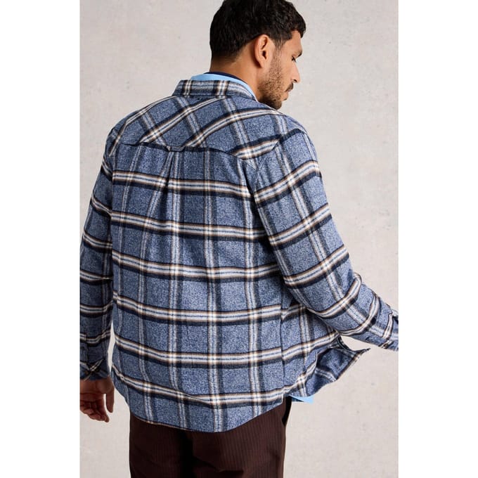White Stuff Barton Marl Check Shirt Blue Multi Taglia: M | Camicie Casual Outlet | Uomo | Blu