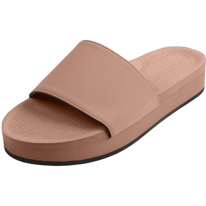 Indosol Import Officiel Claquette Rouille Plateforme Glissière Platform Slides - Rust (W6-7) beige