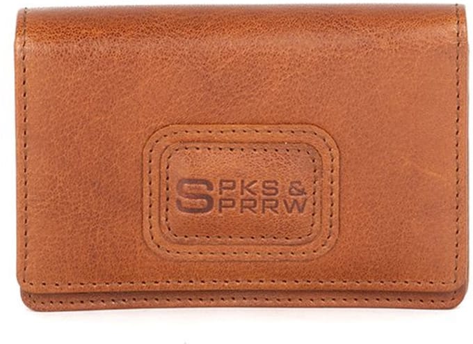 Leren RFID Portemonnee / creditcardhouder - Quella - Brandy Cognac