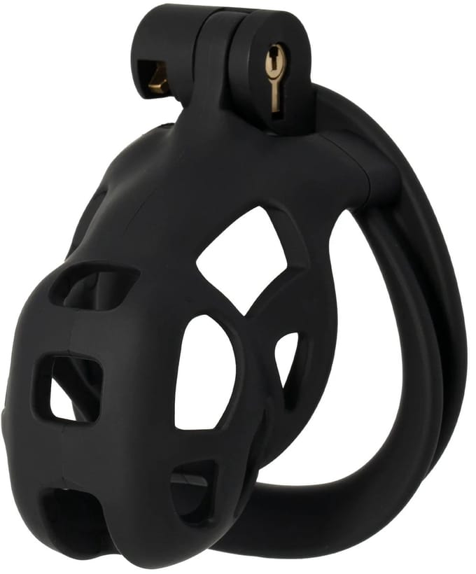 Hidden Desire Kuisheidskooien ABS - Penis Prison Cock Cage Short - Zwart