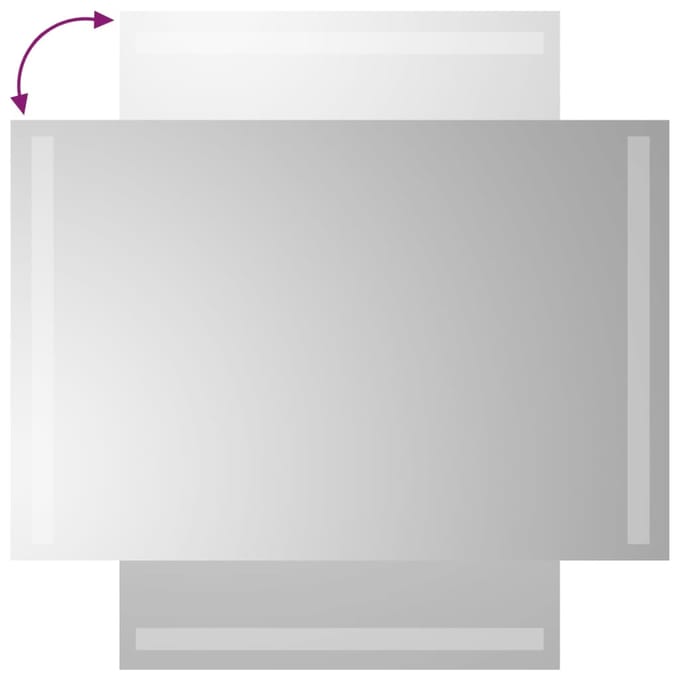 vidaXL - Badkamerspiegel - LED - 40x60 - cm