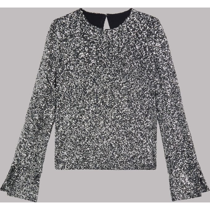 Mikuta The Dark Sequin Blouse Taglia: S | Maglie a manica lunga Outlet | Donna