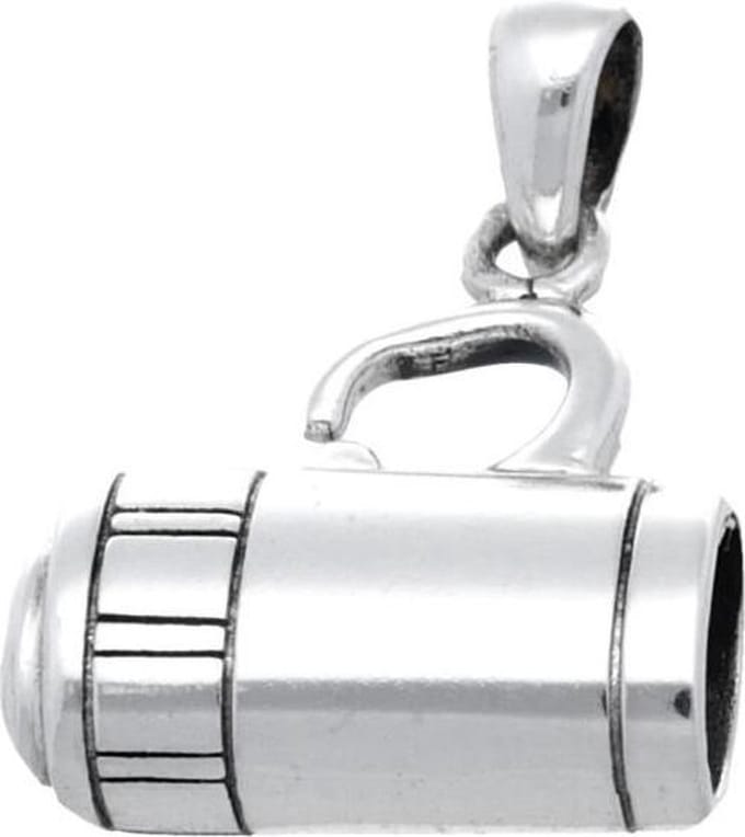 Zilveren Duiklamp kettinghanger