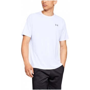 Under Armour Maat M UA Tech 2.0 SS Tee-WHT Heren Sportshirt - Wit - Overcast Grijs