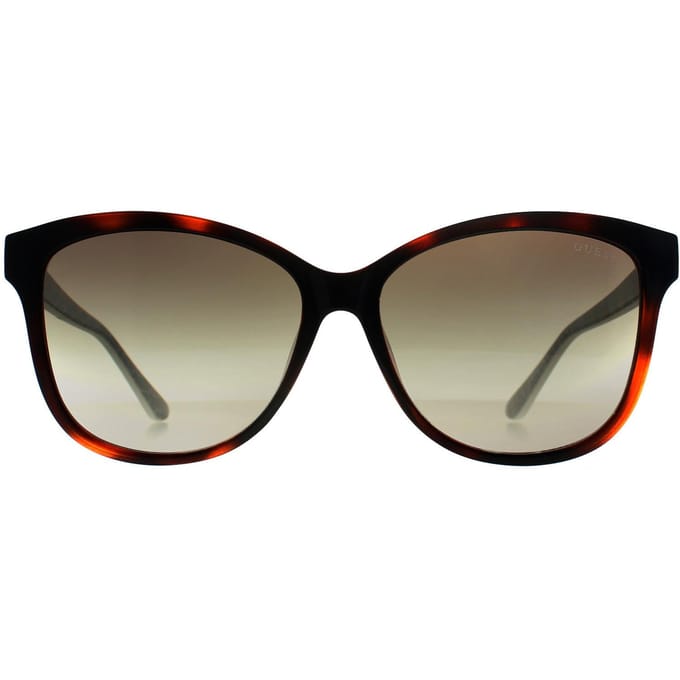 Guess Square Vrouw Donker Havana Groen Kleurverloop GU7920