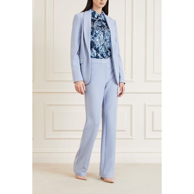 GUESS Marciano By  Jacqueline Pant Dust Light Straight Blue Maat: 42 | Pantalons Outlet | Dames | Blauw