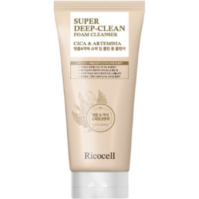 RICOCELL Mousse Nettoyante Super Profonde Centella & Armoise 120ml white