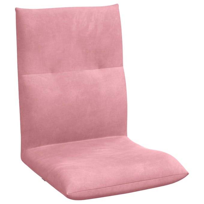vidaXL - Verstelbare - vloostoel - Roze - Fluweel