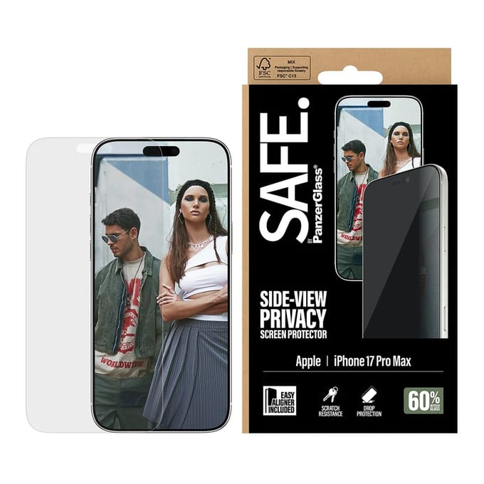 SAFE by PanzerGlass Privacy Screenprotector Ultra Wide Fit met applicator geschikt voor Apple iPhone 17 Pro Max