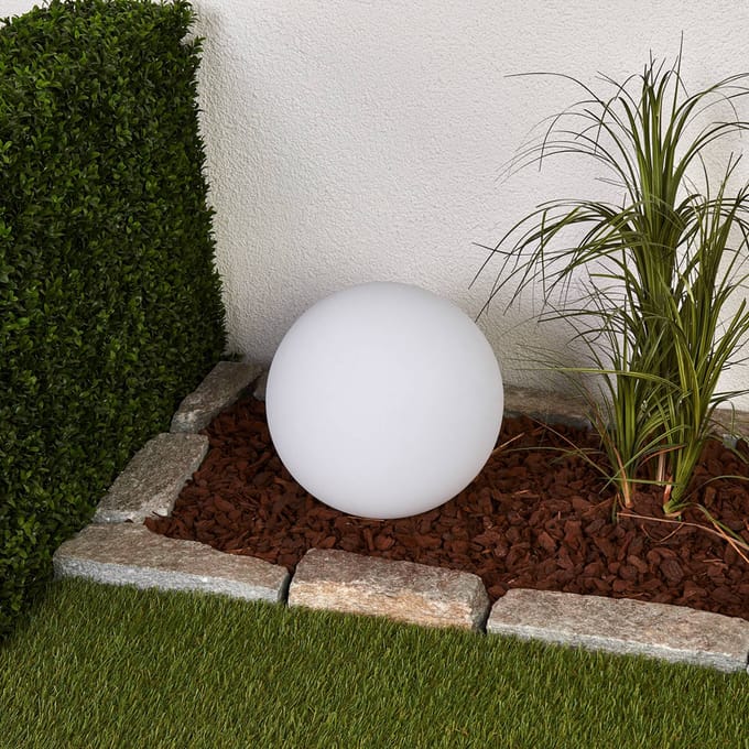 Lindby - solar tuinverlichting - 2lichts - Kunststof - H: 51.5 cm - wit - Inclusief lichtbronnen