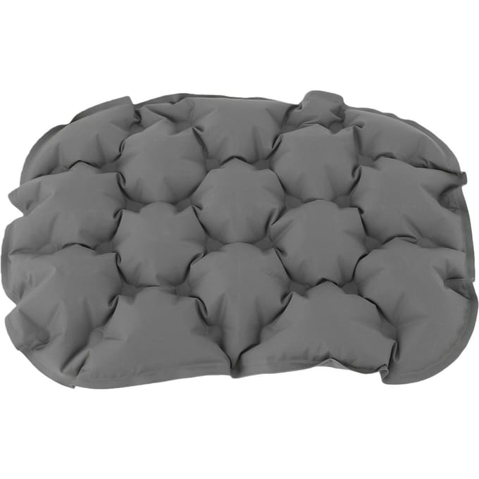 Coussin de siège gonflable Imperméable Pliable Portable Camping Coussin d'assise à air avec pompe pour avion grise
