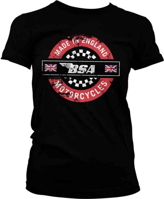 BSA Dames Tshirt -XL- Made In England Zwart