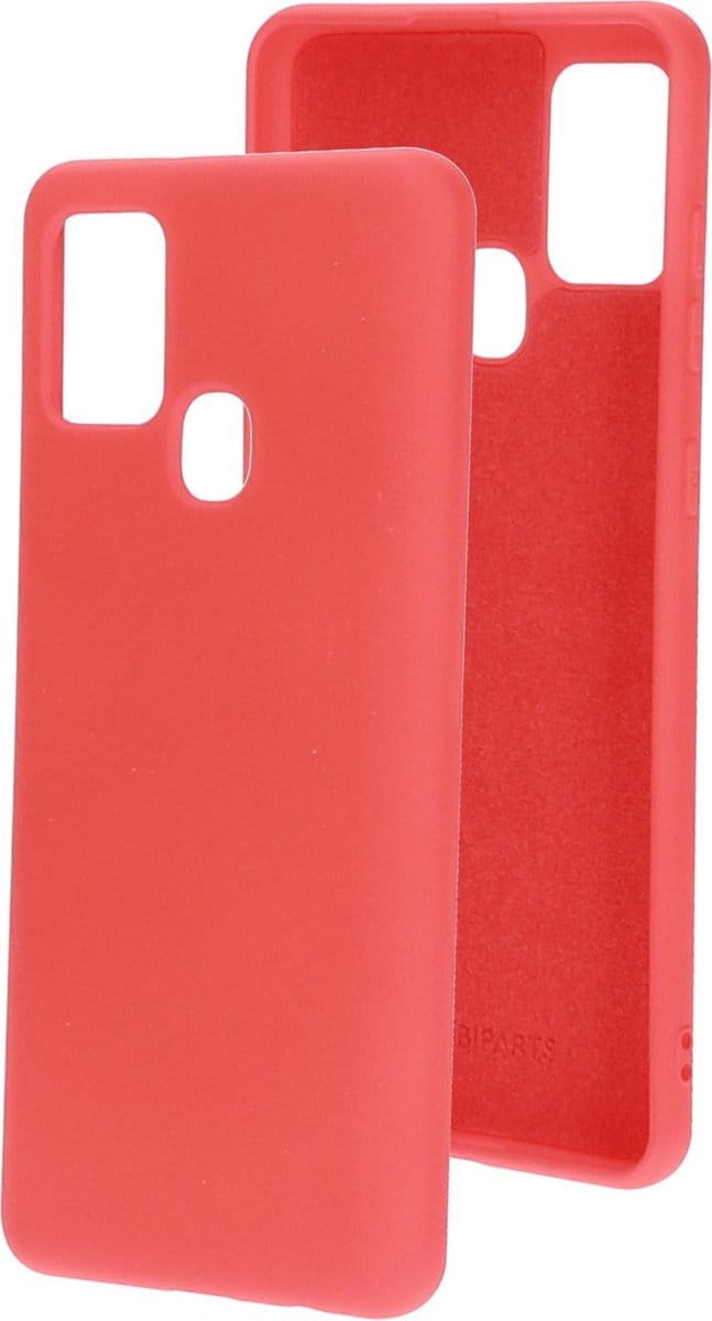 Mobiparts hoesje geschikt voor de Samsung Galaxy A21s - Siliconen - Rood