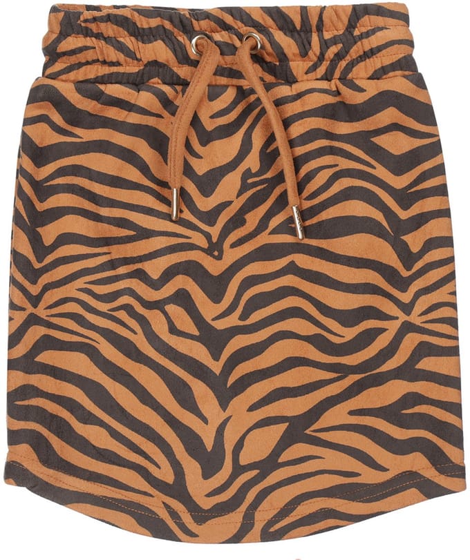 DJ Dutch meiden rok met zebraprint Camel