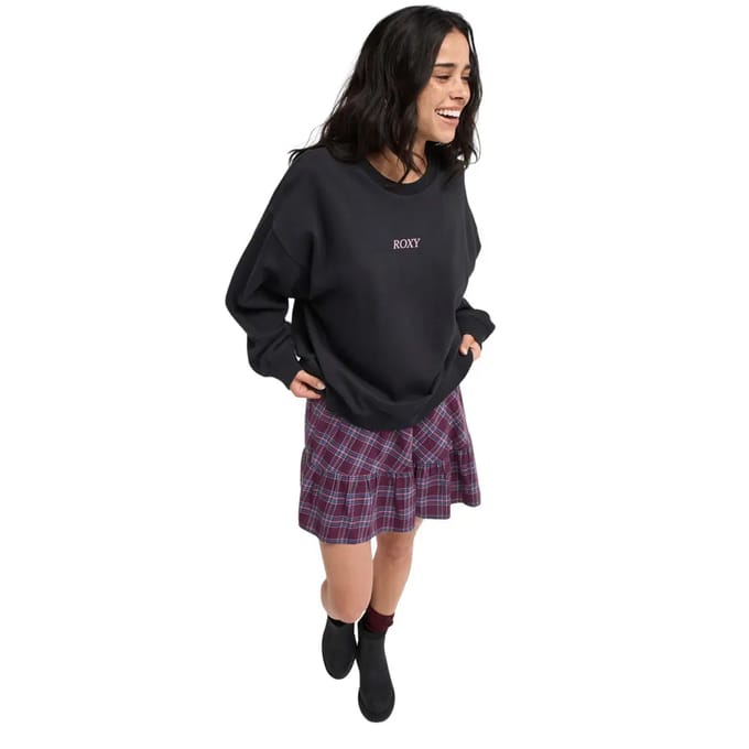 Roxy Lineup Sweatshirt Zwart M Vrouw