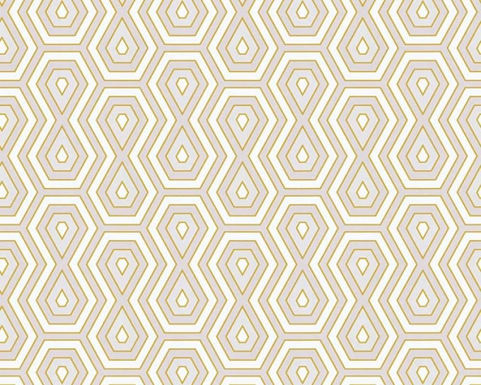 GRAFISCH BEHANG | Retro - goud wit grijs - "Architects Paper" A.S. Création Jungle Chic