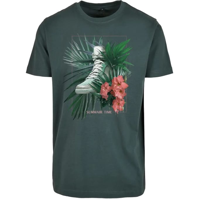 Mister Tee - Summer Time Heren T-shirt - S - Groen