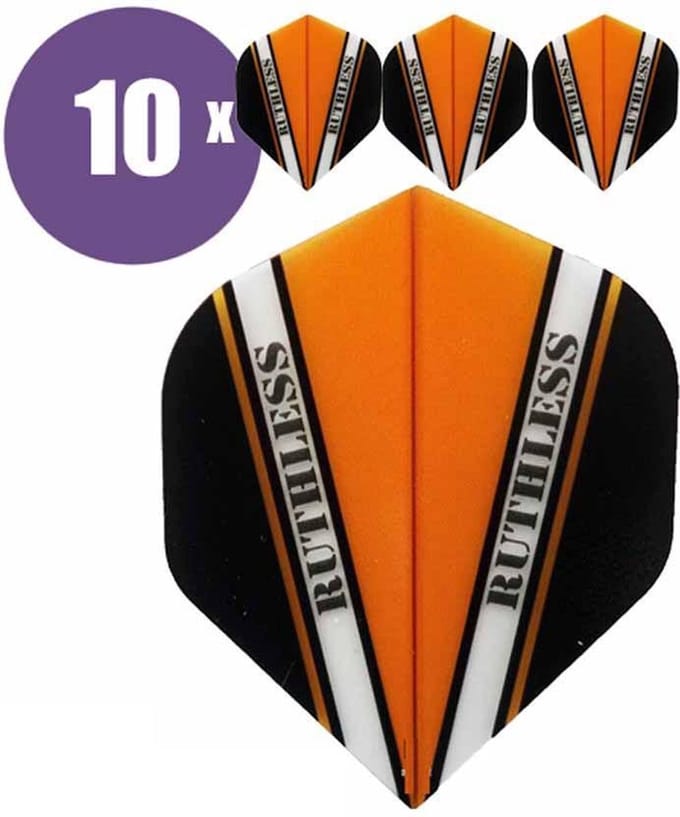 ABC Darts - Dart Flights - Ruthless Vision V Oranje - 10 sets (30 stuks)