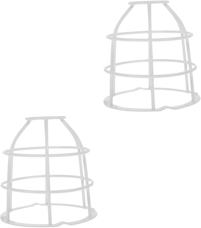 Alarm Licht Kap - Detector Beschermer - Veiligheid Verhoging - Sturdy Iron Art - 2 stuks - Wit