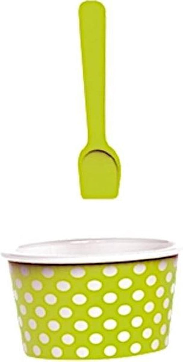 Zak!Designs Dotty Ijsbeker - Ijscoupe - Ijsvormpjes – 250 ml - Groen