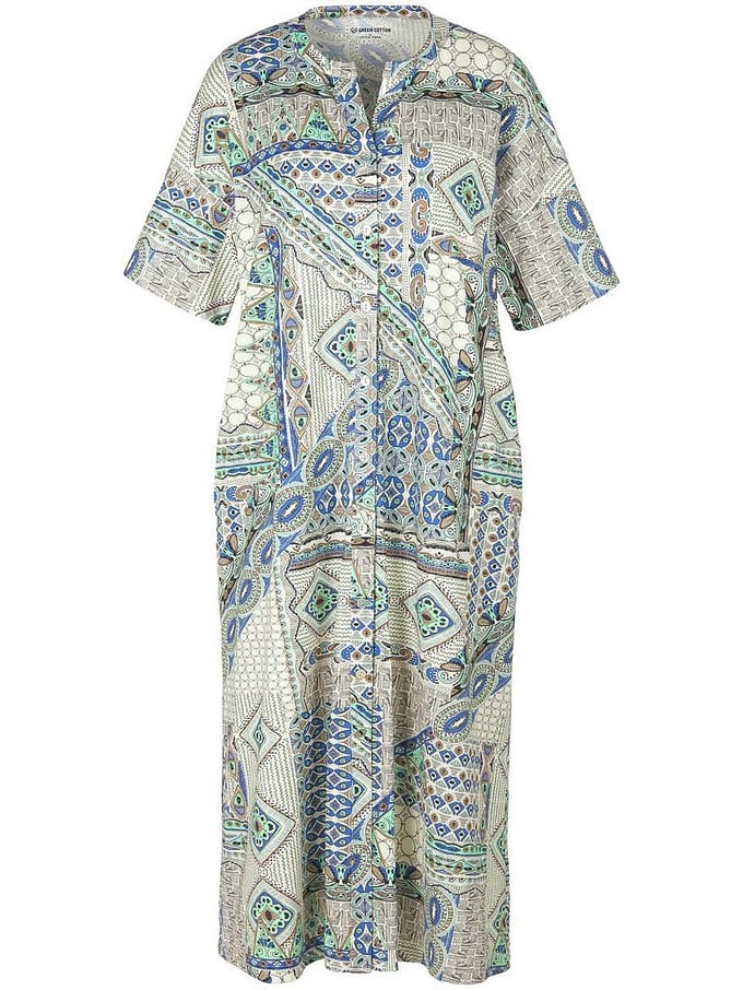 Jersey jurk Dorthe 100% katoen Van Green Cotton multicolour