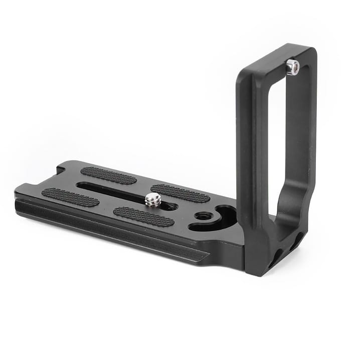 Zwarte Aluminiumlegering Snelkoppelplaat Hand L-vormige Beugel Accessoire voor Canon EOS 5D Mark II gray