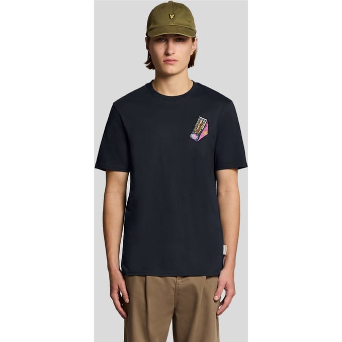 Lyle & Scott - Heren t-shirt - Maat S - Mannen - MARINE -