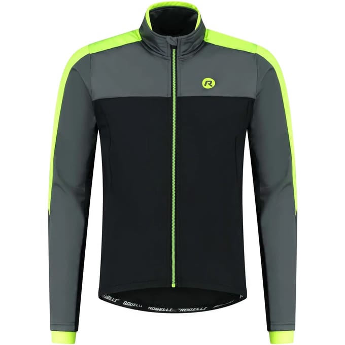 Rogelli Freeze Heren Fietsjack Winter - Winddicht - Grijs/Fluor