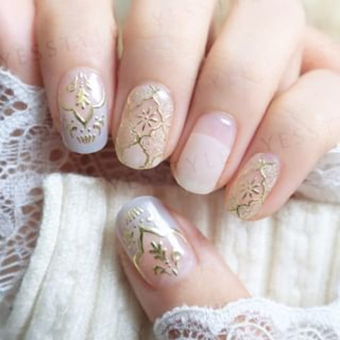 Lunacaca - Grass Love Poem Nail Art Stickers 24 pcs