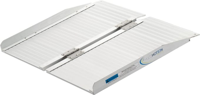 Opvouwbare oprijplaat aluminium - 61 cm - Drempelplaat - Drempelhulp