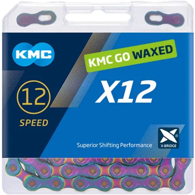 Ketting X12 12v 126L waxed aurora blauw
