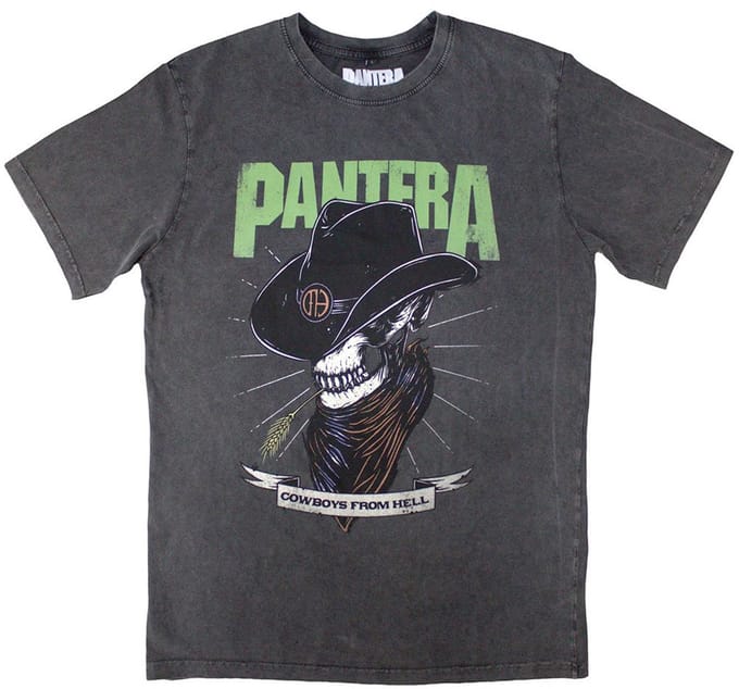 Pantera - Skeleton Cowboy Heren Tshirt - XL - Grijs