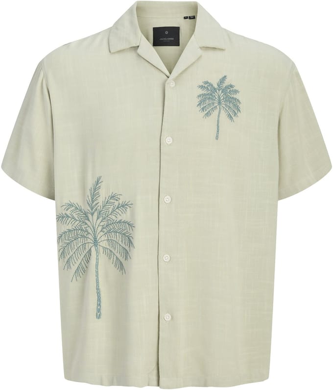 relaxed fit vrijetijdsoverhemd van viscose met stitchings