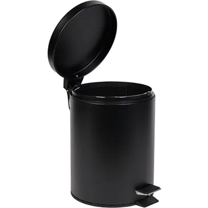 5l Pedal Bin Mat Zwart