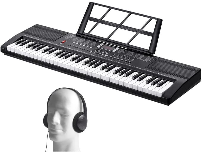 UrbanSelect Keyboard - Opname & Afspeelfunctie - LCD-Display - 600 Klanken - 500 Begeleidritmes - ingebouwde Speakers - 61 Toetsen