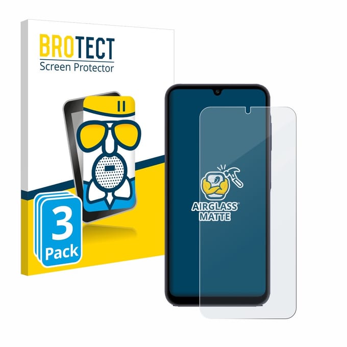 BROTECT - Screenprotector voor Samsung Galaxy A25 5G - Folie Beschermfolie Beschermglas matte 3 Stuks