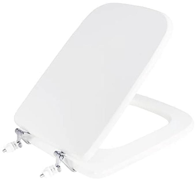 Ideale WC-bril met Hoogglans Afwerking, 34,2 x 42,6 cm, Wit