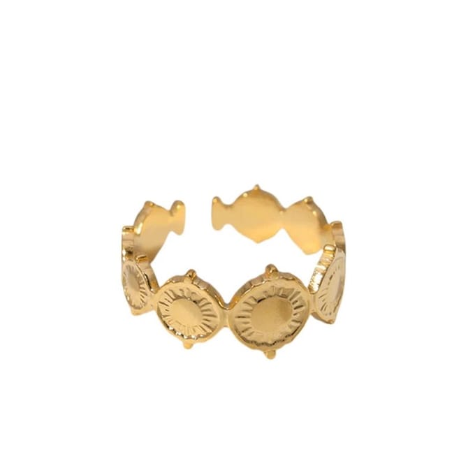 Rvs sieraden -Stalen verstelbare ring - trendy boho stijl-Dames ringen